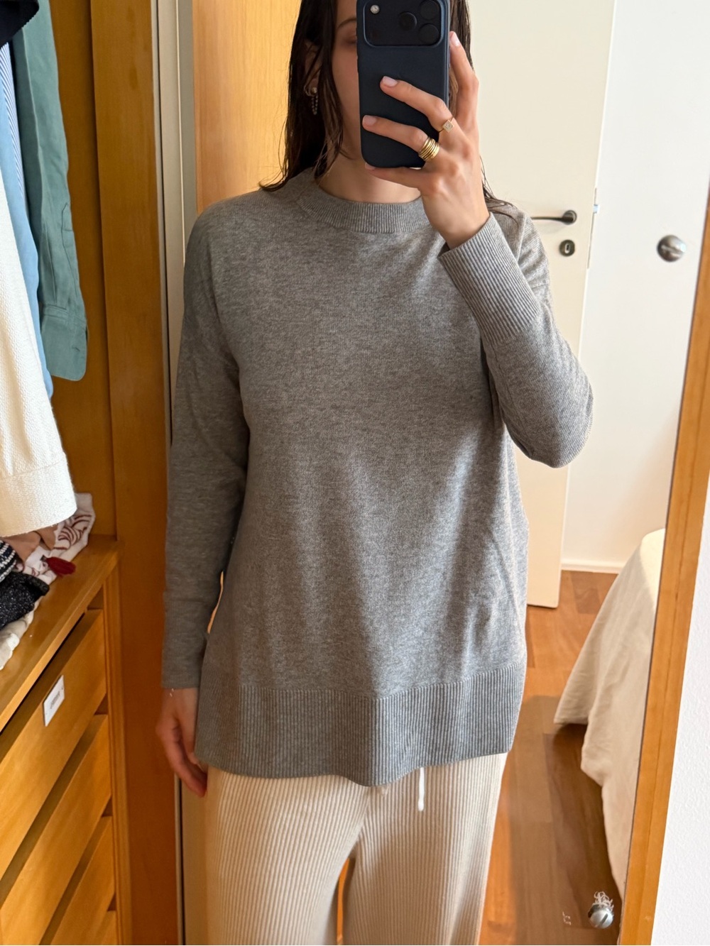 & Other Stories Gray Crewneck Sweater